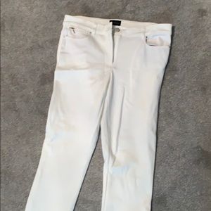 Ivory ponte knit skinny